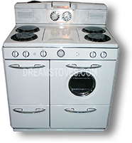 1949 Western-Holly Antique Gas Stove in White